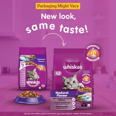 Whiskas Mackerel Flavour Adult Cat Dry Food
