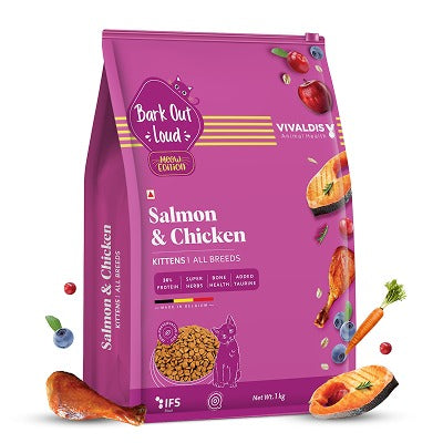 Bark Out Loud Salmon and Chicken Kitten Dry Food