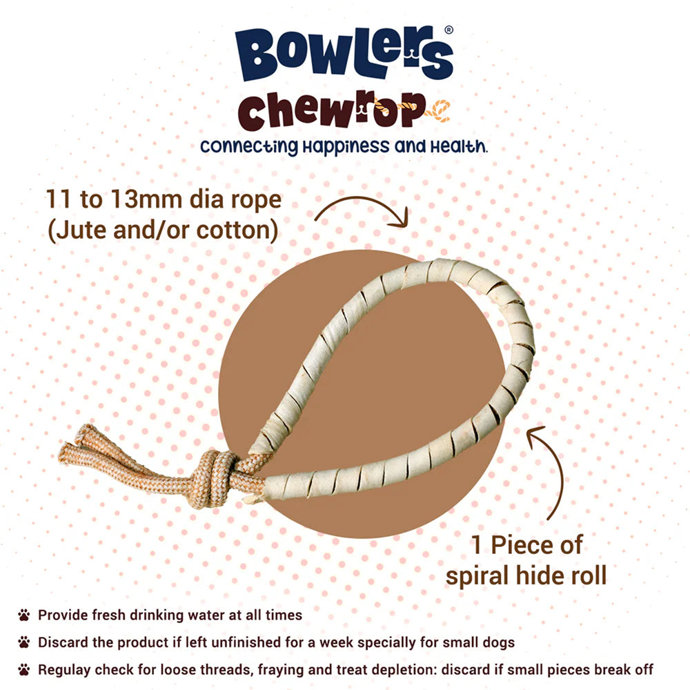 Bowlers Chewrope Bight Functional Dog Treat Toy