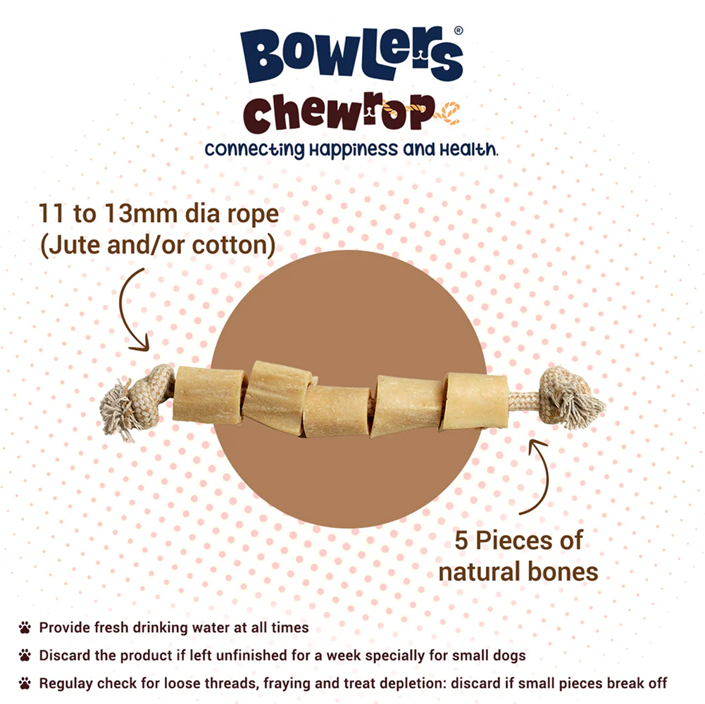 Bowlers Chewrope Abacus Functional Dog Treat Toy