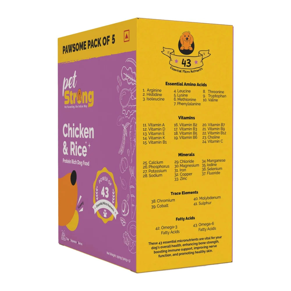 PetStrong Chicken and Rice Fresh Food for Dogs