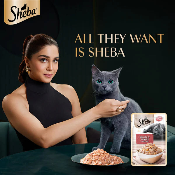 Sheba Skipjack & Salmon Fish Mix Cat Wet Food
