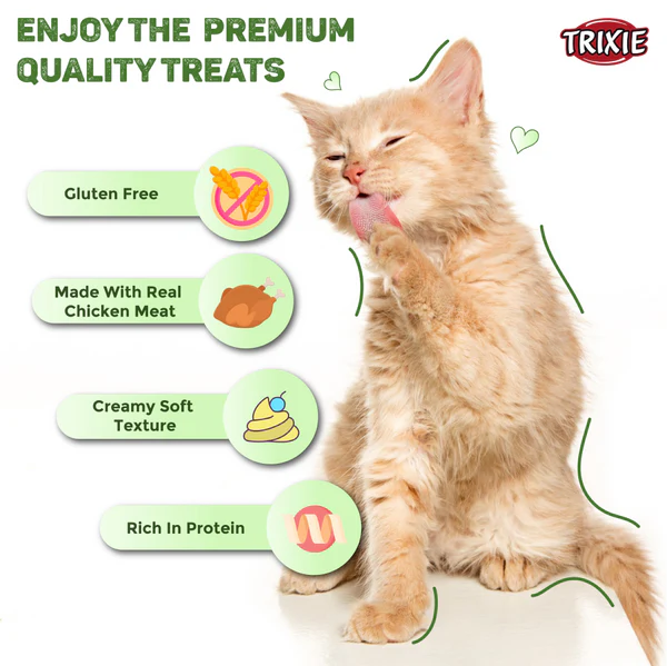Trixie Premio Tuna Rolls and Chicken Creamy Cat Treat Combo
