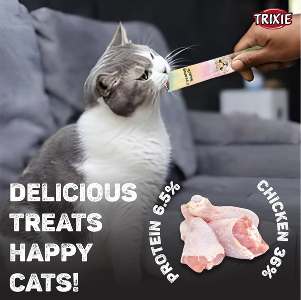 Trixie Premio Tuna Rolls and Chicken Creamy Cat Treat Combo