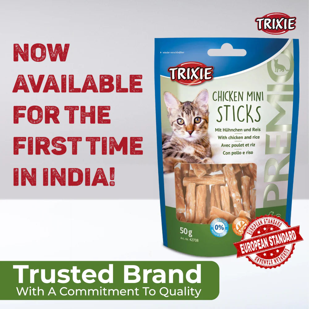 Trixie Premio Chicken Mini Sticks and Tuna Bites Cat Treats Combo
