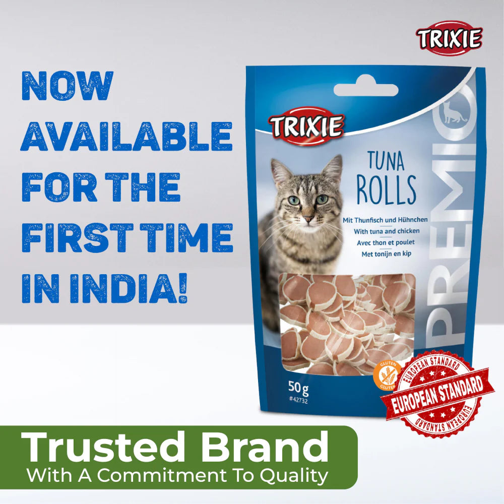 Trixie Premio Tuna Rolls Treats, Kitty Treats Soft Chicken Tuna Delights Cats Combo