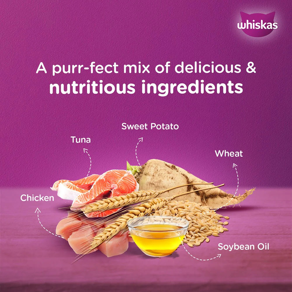 Whiskas Tasty Mix Chicken Tuna with Sweet Potato Kitten Cat Wet Food