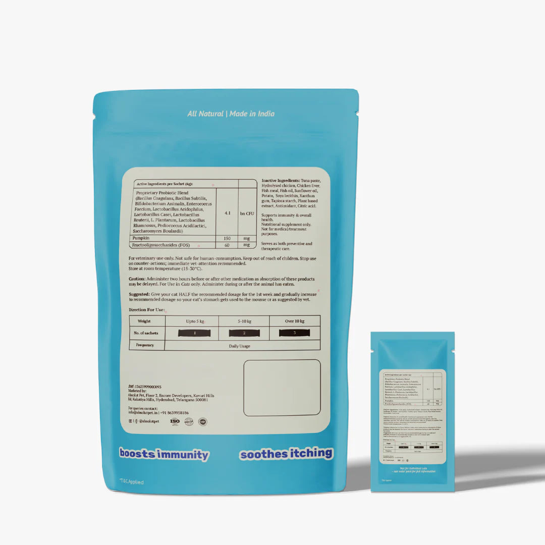 Absolut Pet Probiotics Gut Health Creamy Supplements for Cats