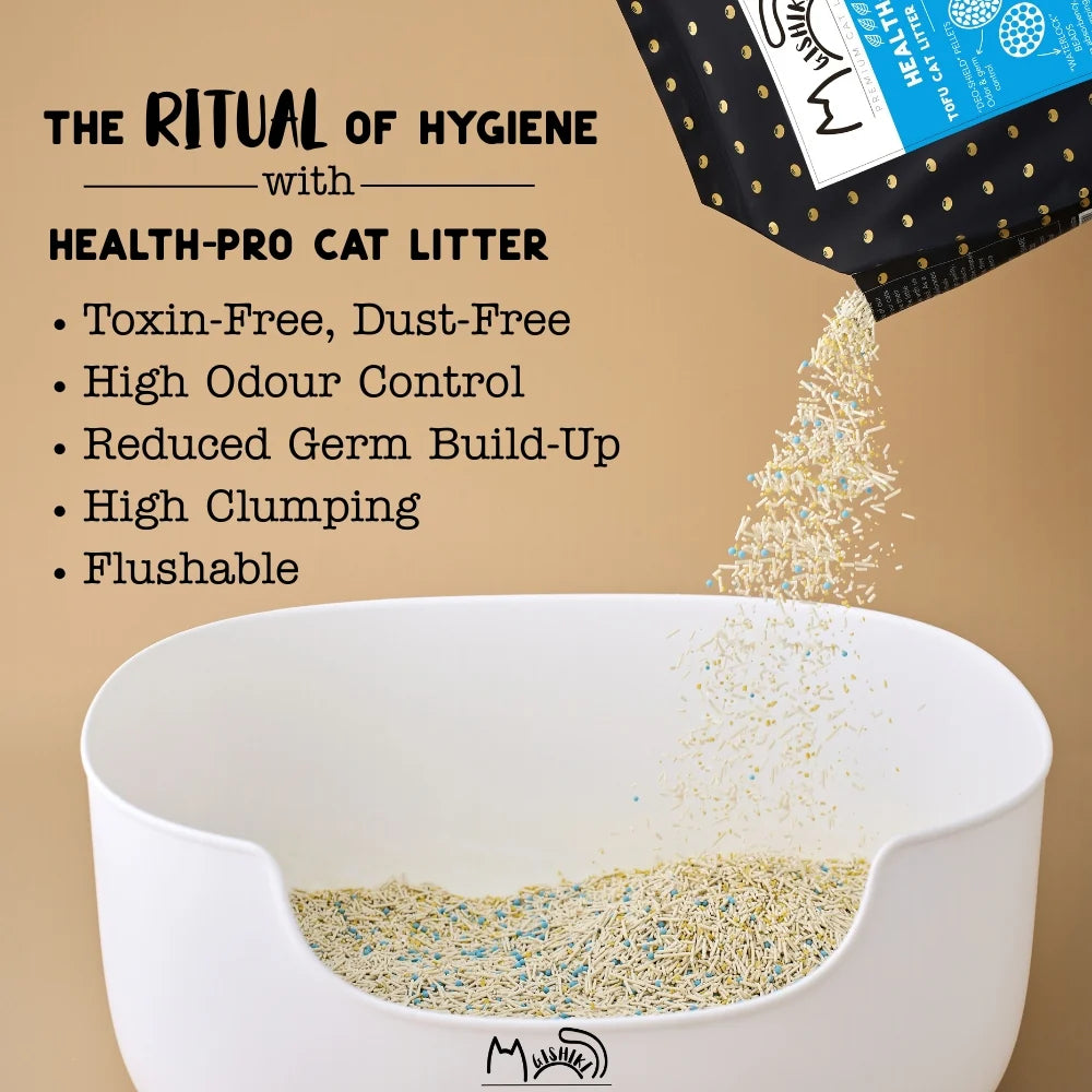 Gishiki Health Pro Premium Tofu Unscented Cat Litter with Add Ins