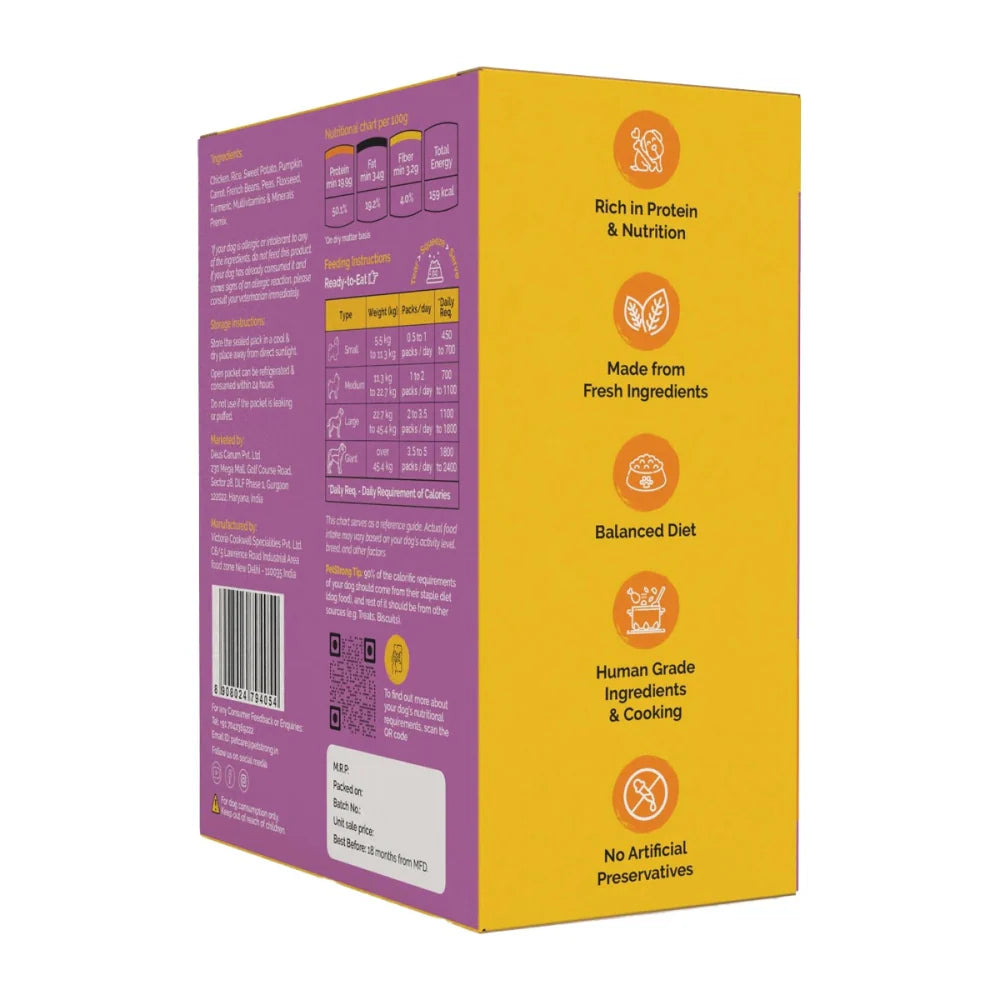 PetStrong Chicken and Rice Fresh Food for Dogs