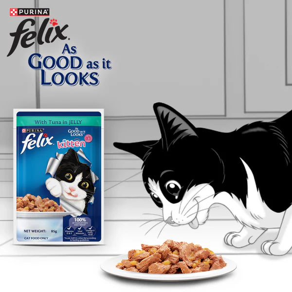 Purina Felix Tuna with Jelly Complete and Balanced Kitten Wet Food