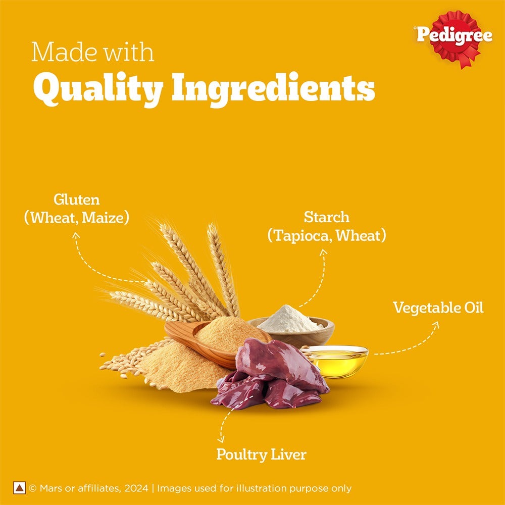 Pedigree PRO Expert Nutrition Adult Dry Food for Small Breed and Pedigree Grilled Liver Tasty Jerky Treat Combo for Dogs