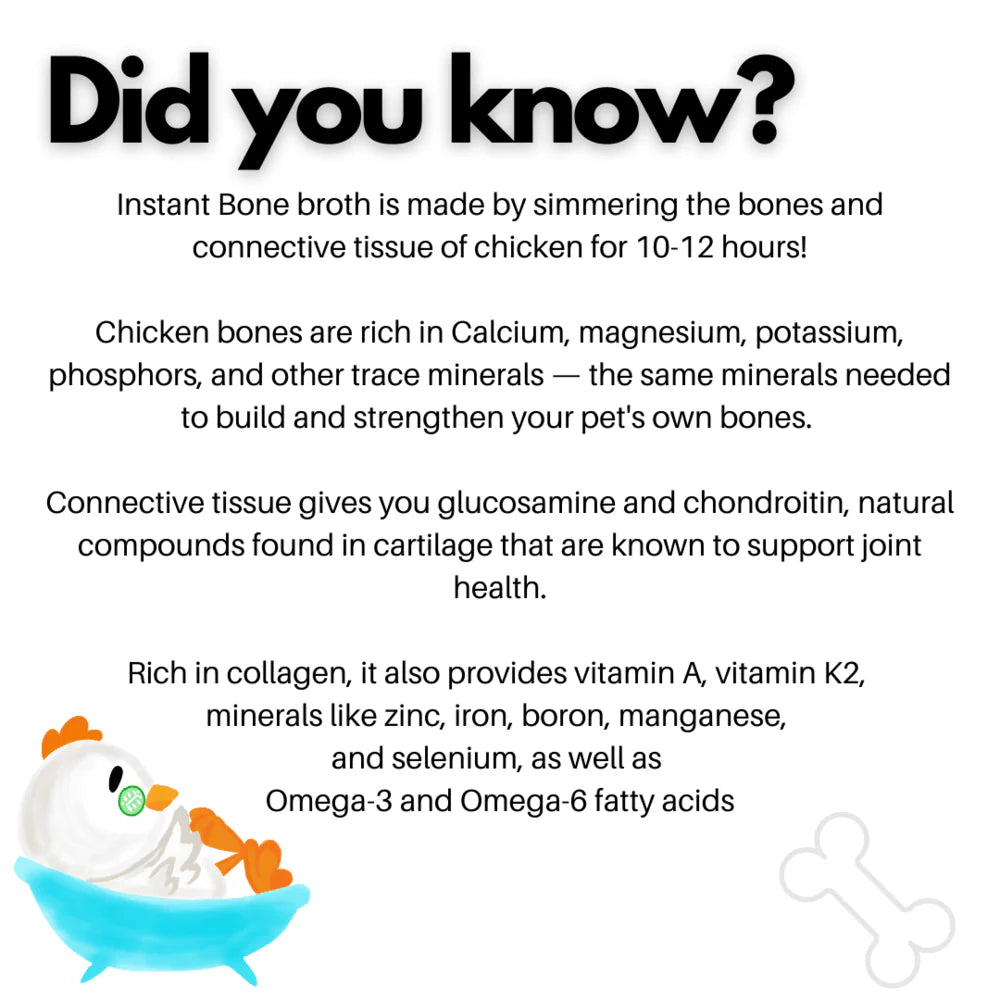 Doggos Instant Chicken Bone Broth for Dogs and Cats