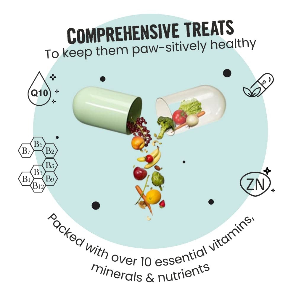 Bark Out Loud Immunity Multi Vitamin Chew Stix and Henlo Chicken Pops Dog Treats Combo