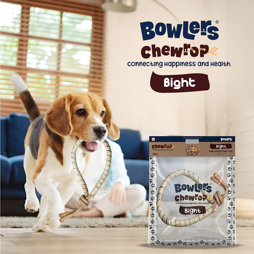 Bowlers Chewrope Bight Functional Dog Treat Toy