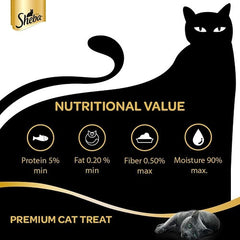 Me O Creamy Chicken & Liver and Sheba Tuna Flavor and Tuna & Prawn Maguro Selection Melty Premium Cat Treats Combo