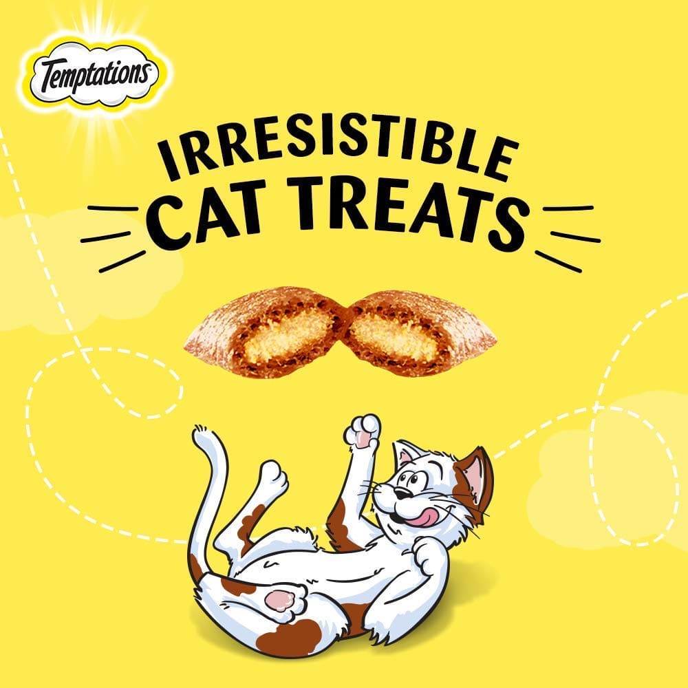 Temptations Savoury Salmon, Seafood Medley and Tempting Tuna Flavour Cat Treats Combo