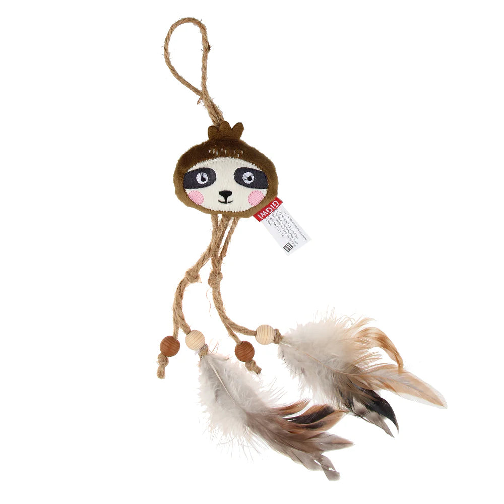 GiGwi Catch and Scratch Eco Line Sloth Toy for Cats