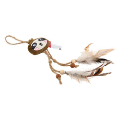GiGwi Catch and Scratch Eco Line Sloth Toy for Cats