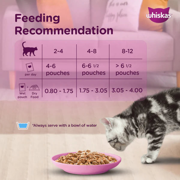 Whiskas Tasty Mix Seafood Cocktail Carrot Gravy Kitten Cat Wet Food