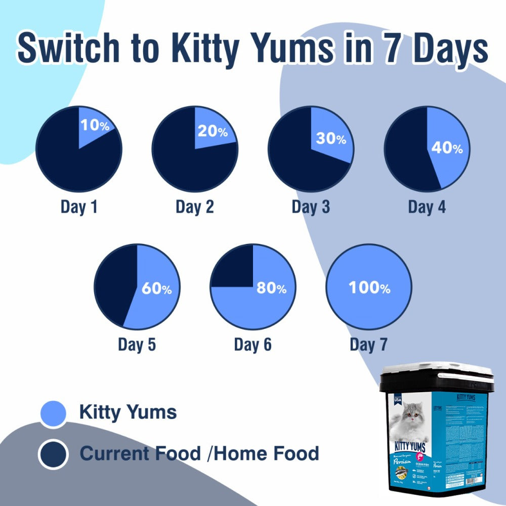 Kitty Yums Ocean Fish Persian Cat Dry Food