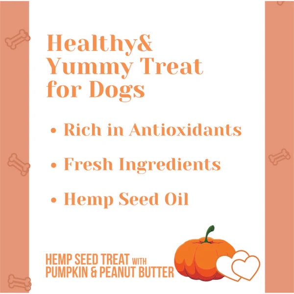 Healing Leaf Hemp Pumpkin Treats and Peanut Butter for Dogs Combo