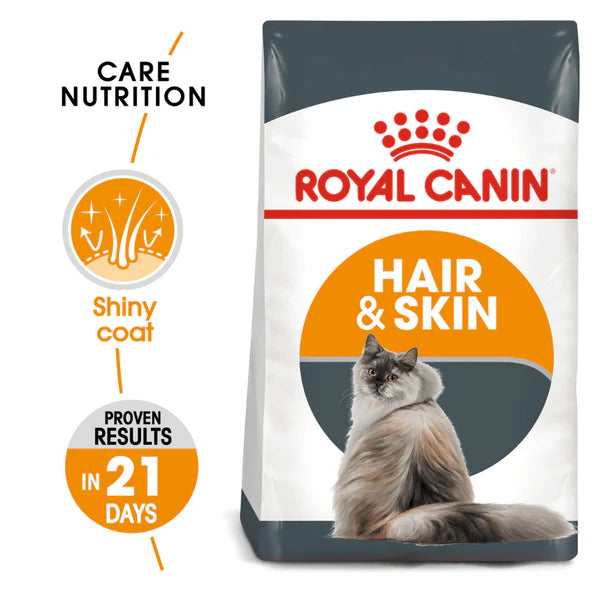 Royal Canin Fit 32 Dry Food and Hair & Skin Care Adult Cat Dry Food Combo