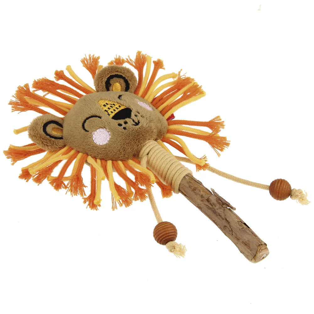 GiGwi Catch and Scratch Eco Line Lion Toy for Cats