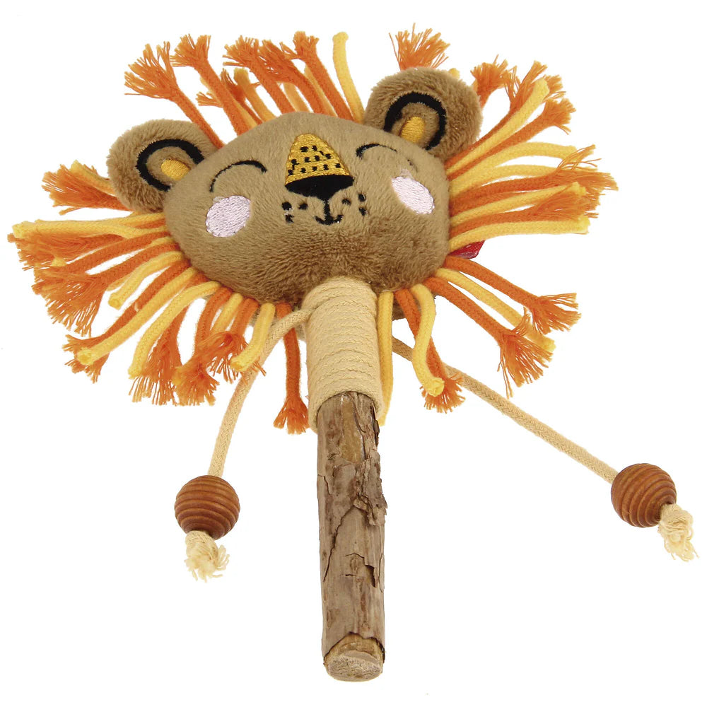 GiGwi Catch and Scratch Eco Line Lion Toy for Cats