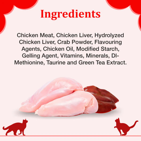 Purepet Crab and Chicken Lickable Creamy Treats for Cats