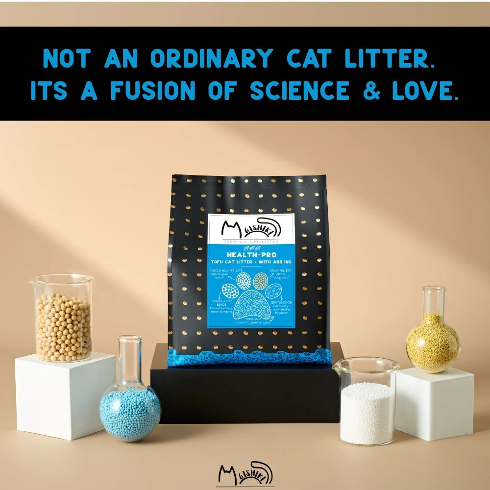 Gishiki Health Pro Premium Tofu Unscented Cat Litter with Add Ins