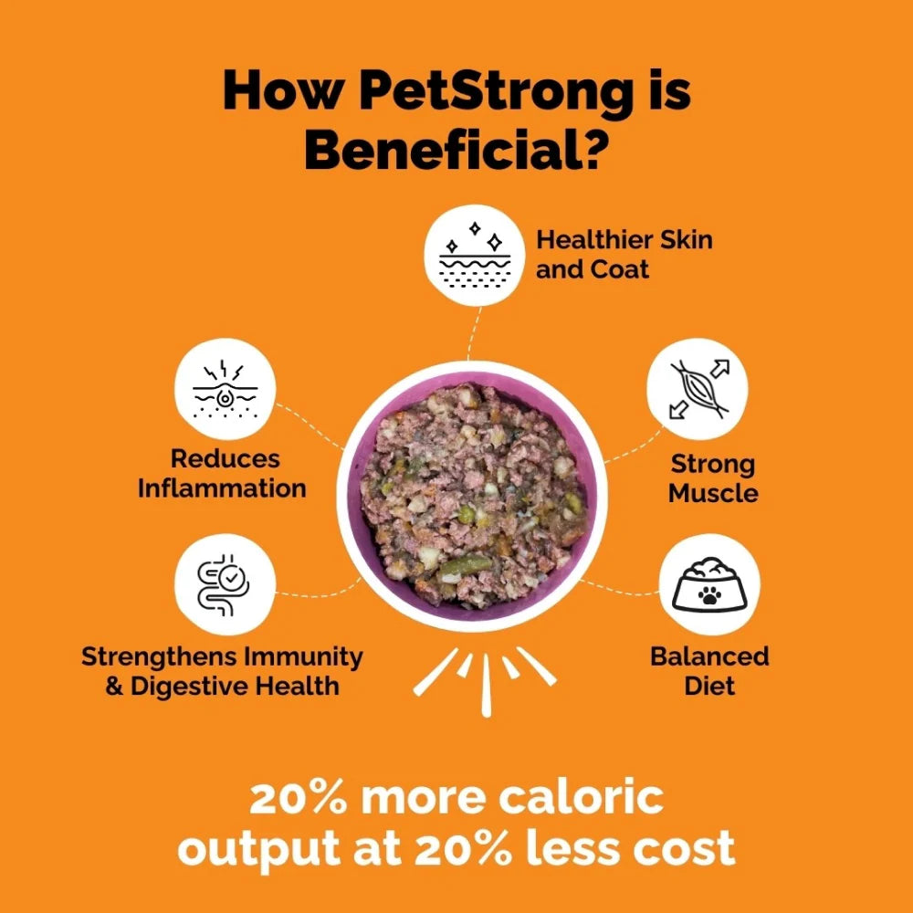 PetStrong Chicken and Pumpkin Grain Free Fresh Food for Dogs