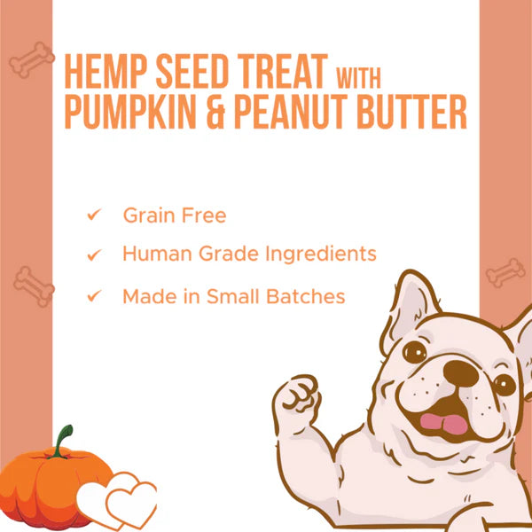 Healing Leaf Hemp Pumpkin Treats and Peanut Butter for Dogs Combo