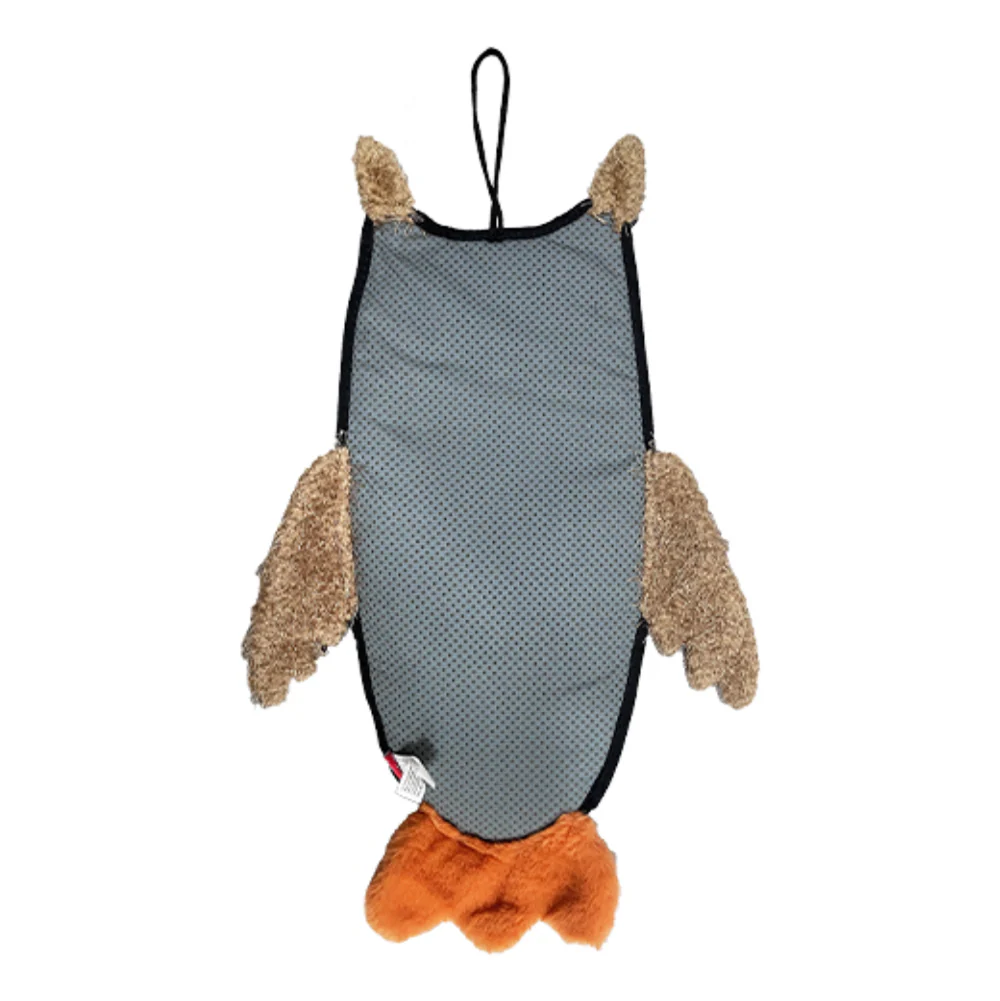 GiGwi Cat Scratcher with Catnip Owl Toy for Cats (Brown)