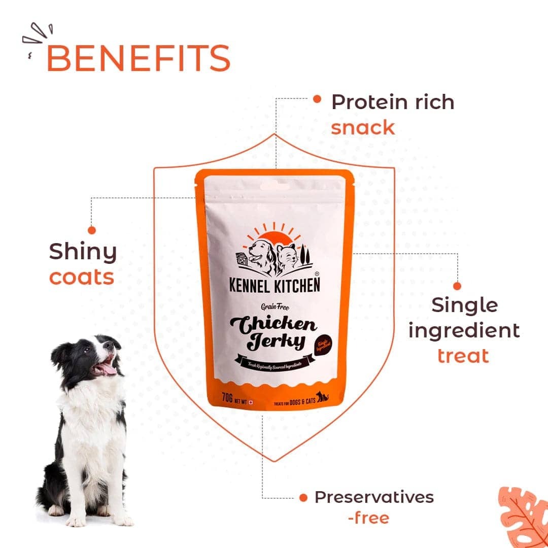 Kennel Kitchen Air Dried Chicken Jerky Dog and Cats Treats