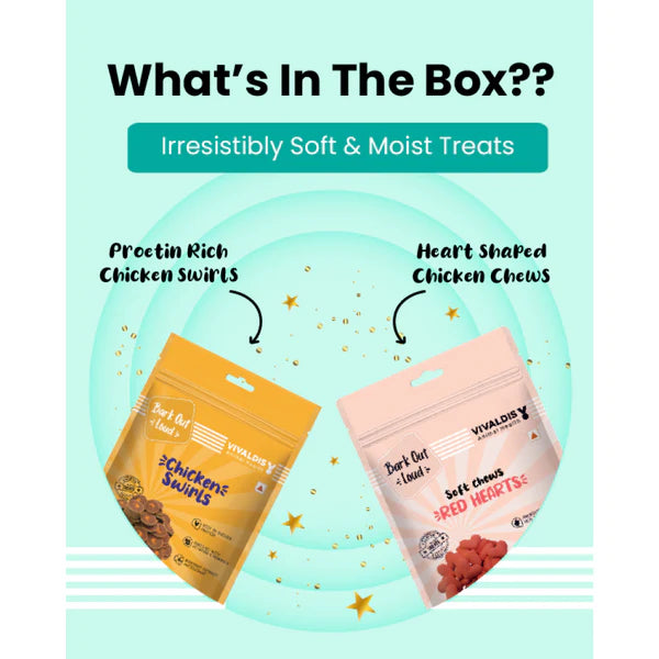 Bark Out Loud Premium Treat Box Chicken and Fish Dog Treat