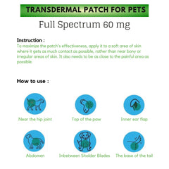 Cure By Design Full Spectrum Transdermal Patch Full Spectrum for Dogs and Cats