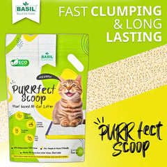 Basil Purrfect Milk Powder Scented Clumping Cat Litter
