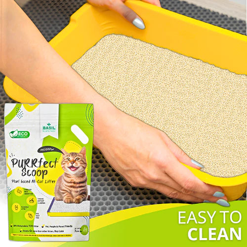 Basil Purrfect Milk Powder Scented Clumping Cat Litter