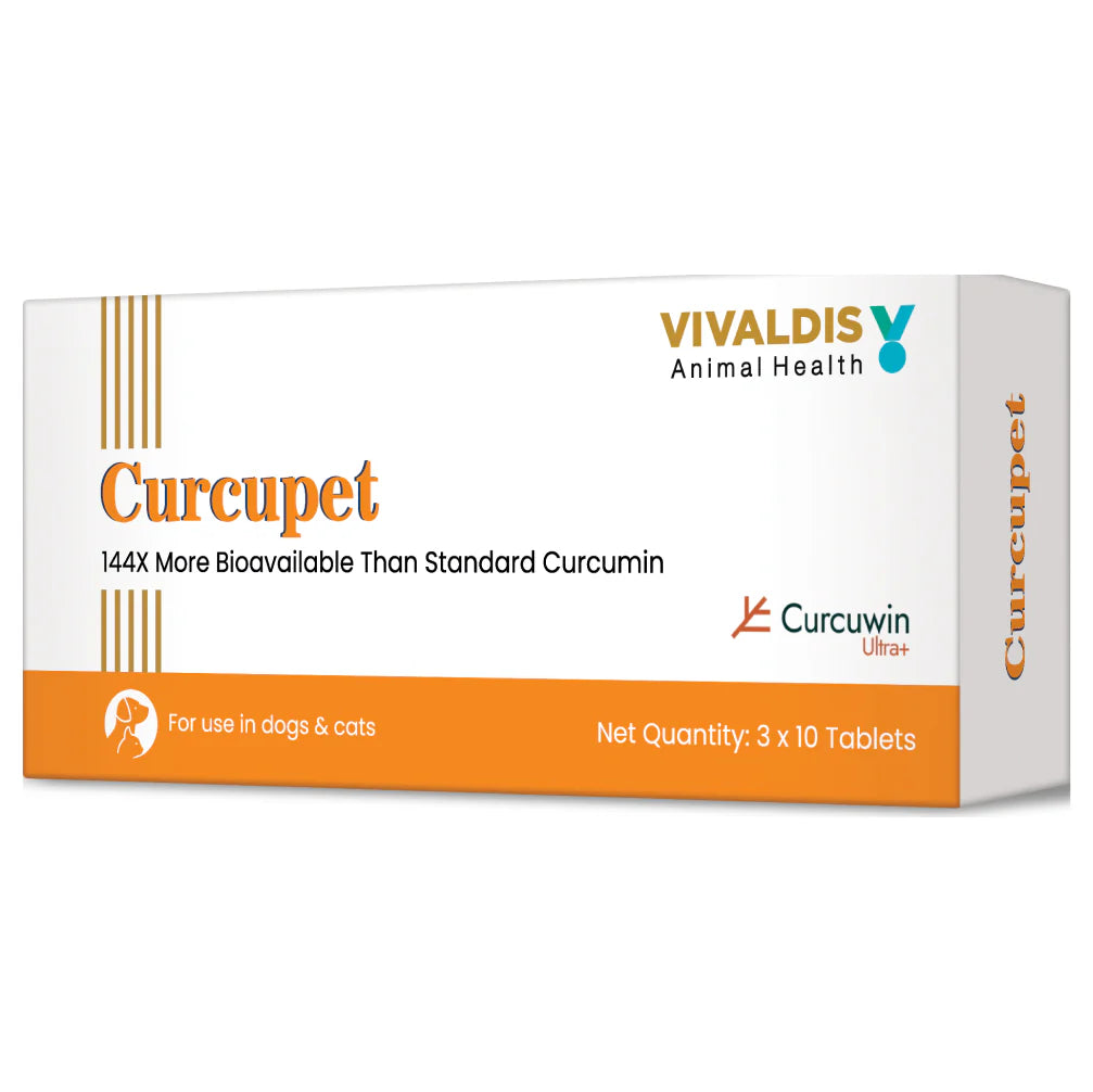 Vivaldis Curcupet (Curcumin) for Dogs & Cats (pack of 30 tablets)