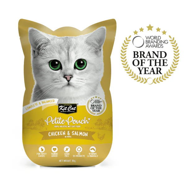 Kit Cat Chicken & Tuna, Chicken & Salmon and Classic Tuna Cat Wet Food Combo