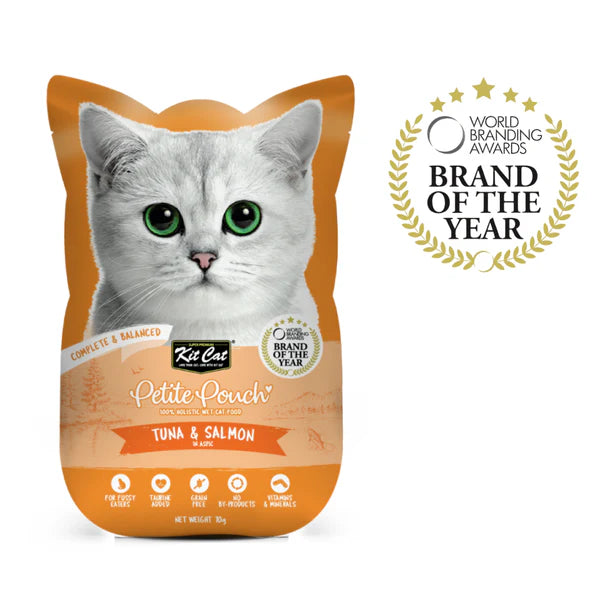 Kit Cat Classic Tuna, Chicken & Tuna and Tuna & Salmon Fish Cat Wet Food Combo