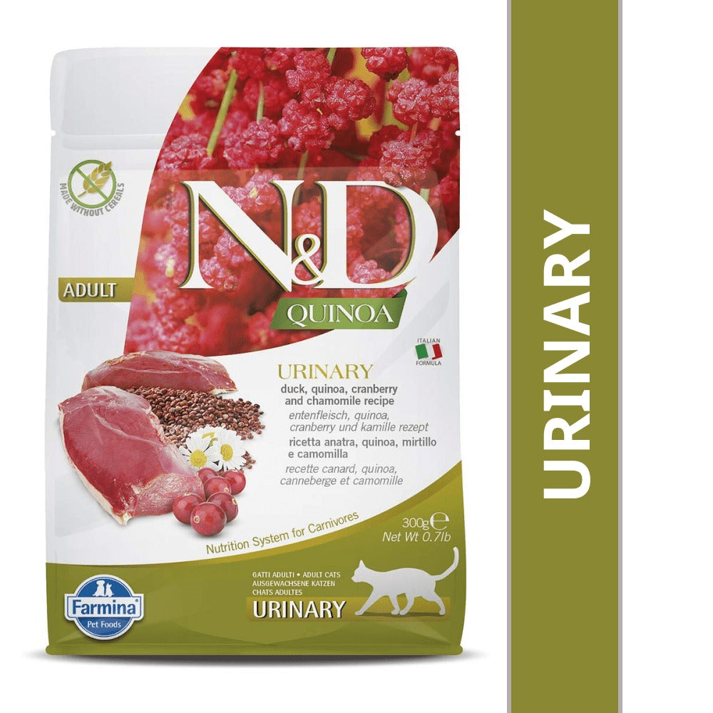 Farmina N&D Quinoa Duck Cranberry & Chamomile Grain Free Urinary Adult Cat Dry Food