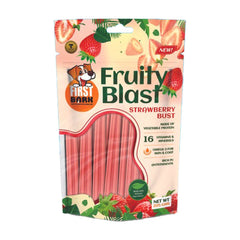 First Bark Fruity Blast Strawberry Bust Dog Treats