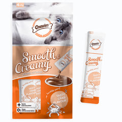 Gnawlers Crab and Mussel Flavour Creamy Cat Treats Combo
