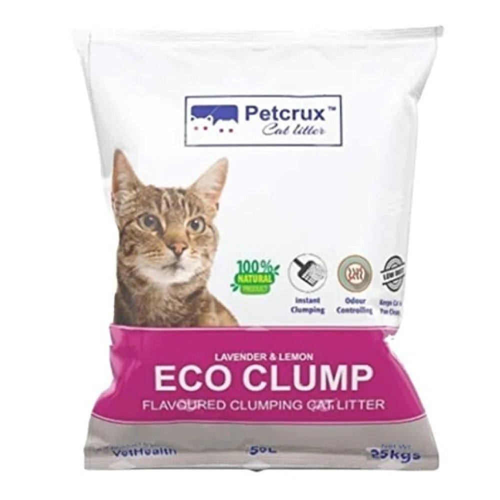 Petcrux Lavender & Lemon Scented Eco Clumping Cat Litter