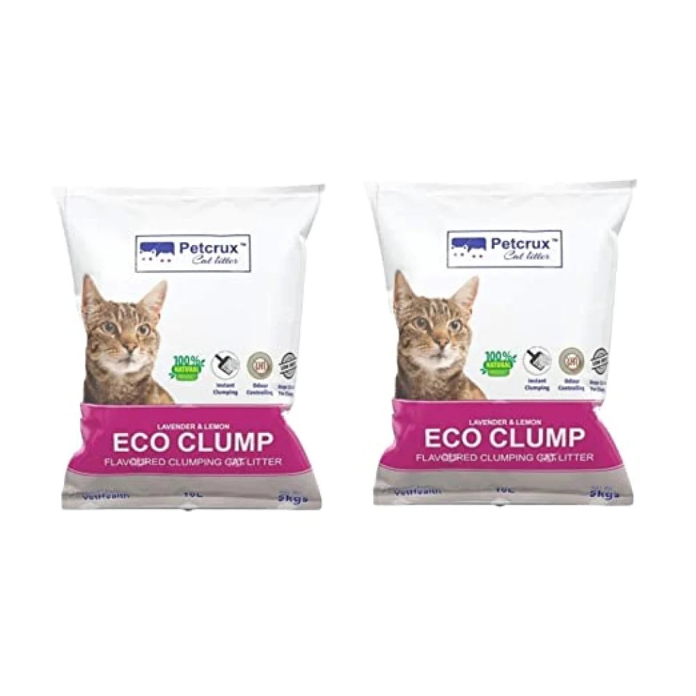 Petcrux Lavender & Lemon Scented Eco Clumping Cat Litter