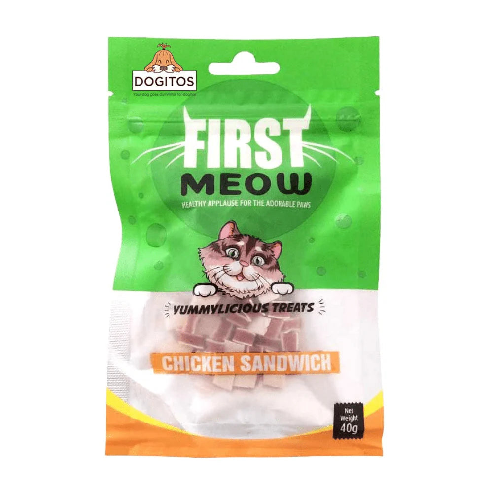 First Meow Chicken Sandwich Cat Treat