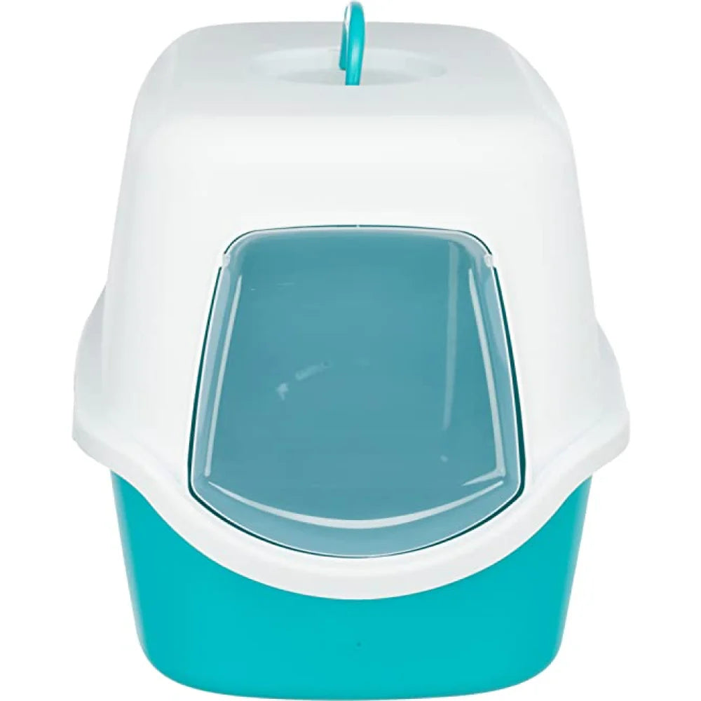 Trixie Vico Cat Litter Tray with Dome for Cats (Turquoise)