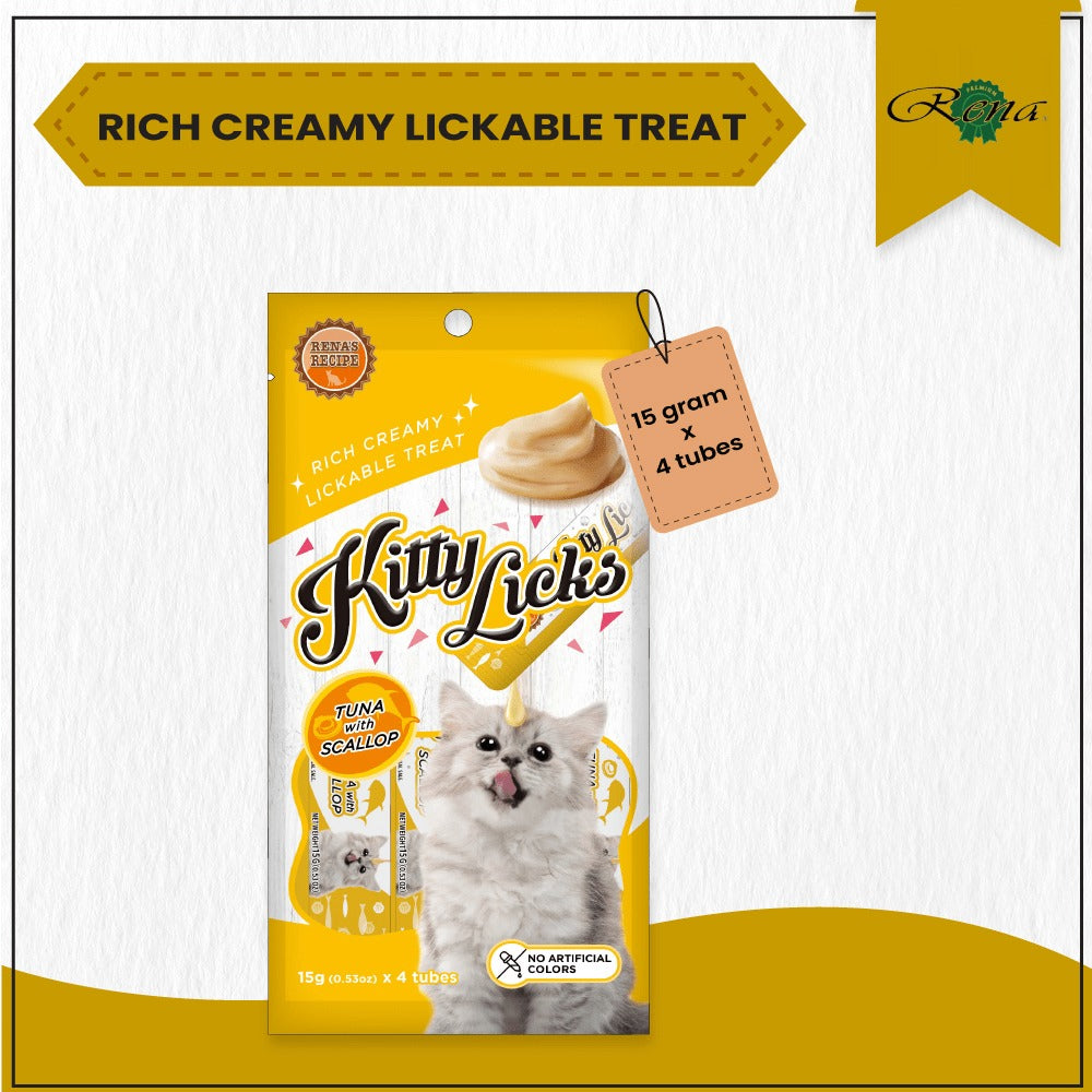 Me O Creamy Chicken & Liver and Kitty Licks Tuna Scallop Cat Treats Combo